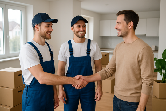 Professionelle Umzugshelfer in Augsburg beim Versicherungs-Check